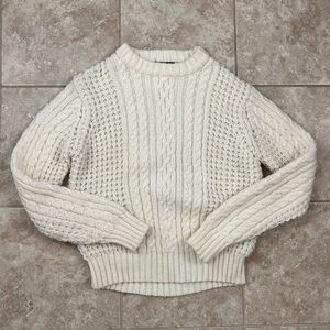 Vintage Men’s Cable Knit Sweater Size Medium Grandpa Core Grandma 90s